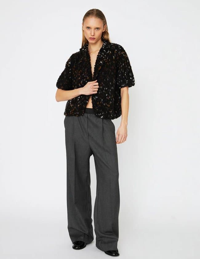 Dawn X Dare moa cardigan - black side