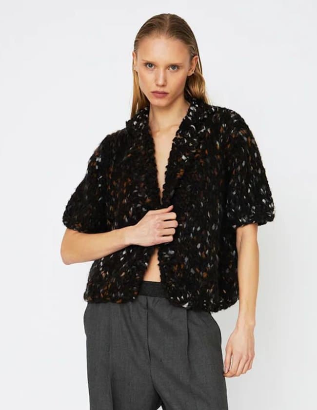 Dawn X Dare moa cardigan - black