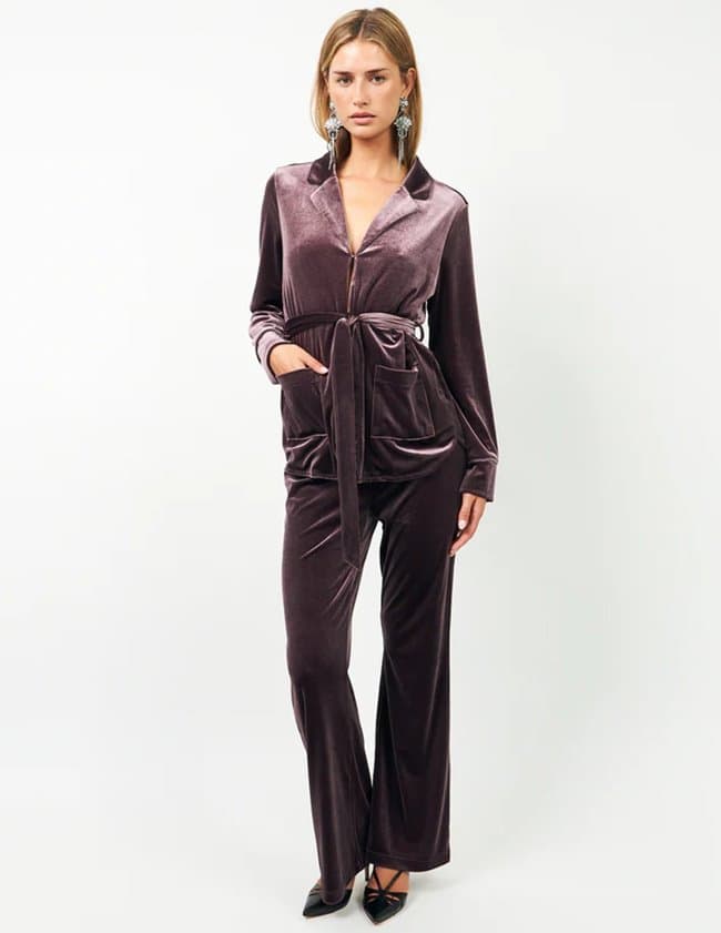 Lollys Laundry caseyll trouser - lavender side