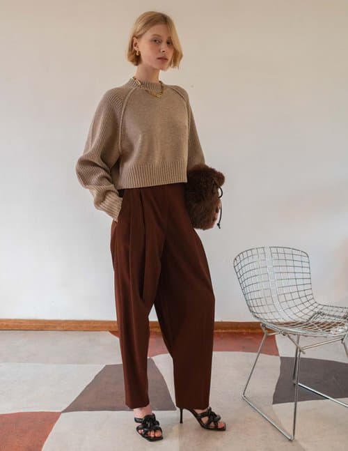 Vivere by Savannah Miller tessa trouser - tobacco