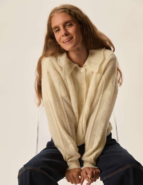 Des Petits Hauts capucine cardigan - cream