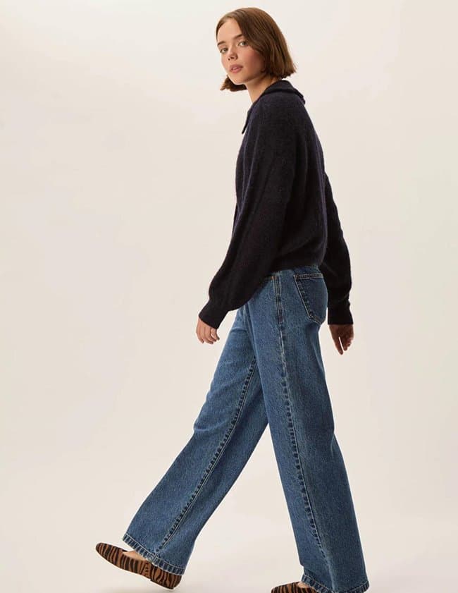 Des Petits Hauts capucine cardigan - navy back