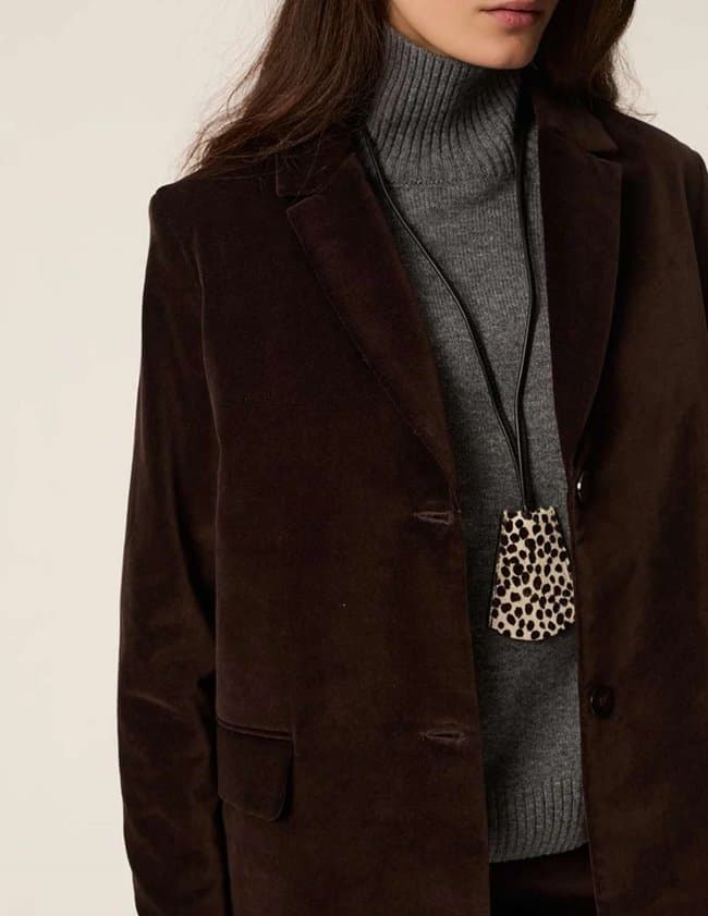 Des Petits Hauts ephyria jacket - coffee side