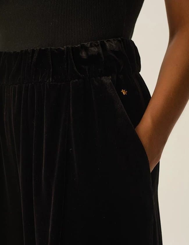 Des Petits Hauts iris trousers - black side