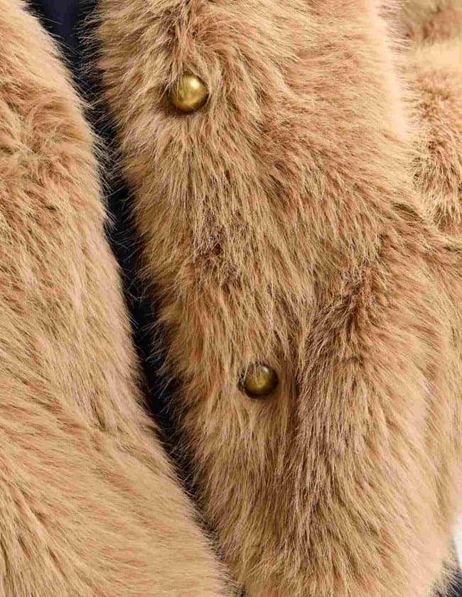 Essentiel Antwerp ijacket faux fur jacket detail