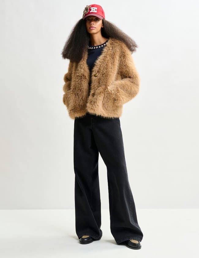 Essentiel Antwerp ijacket faux fur jacket model