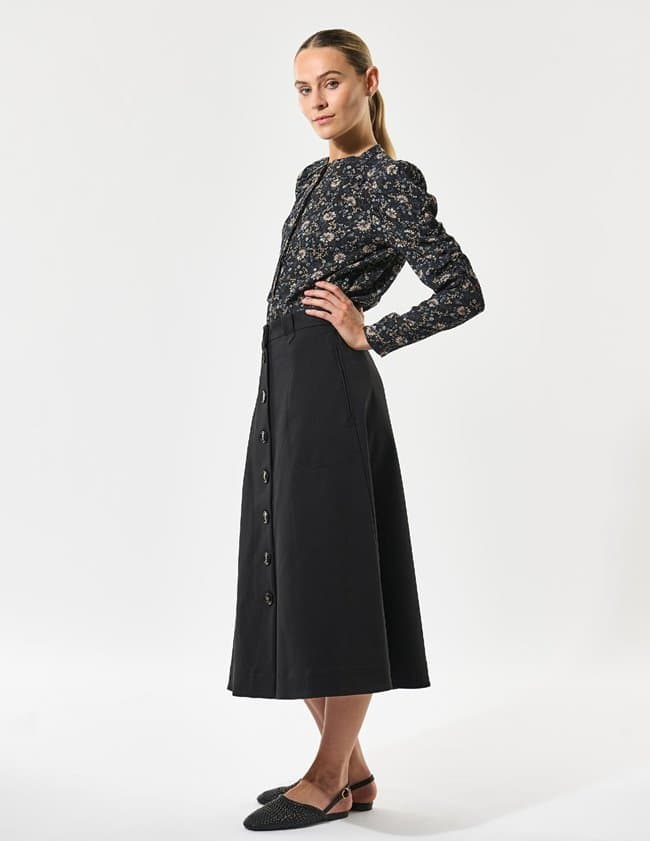 Dea Kudibal vistidea blouse - dark navy detail