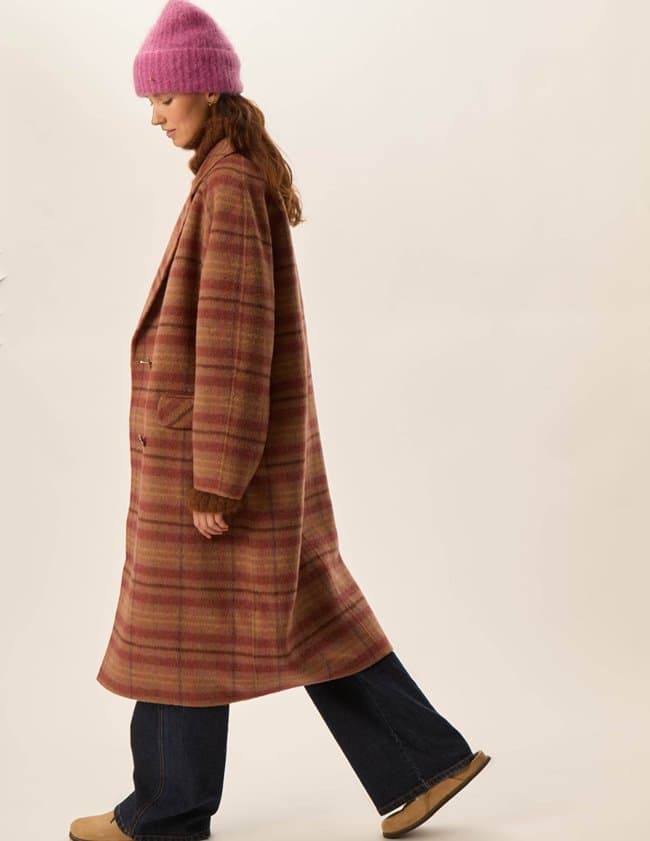 Des Petits Hauts yamanon coat - check side