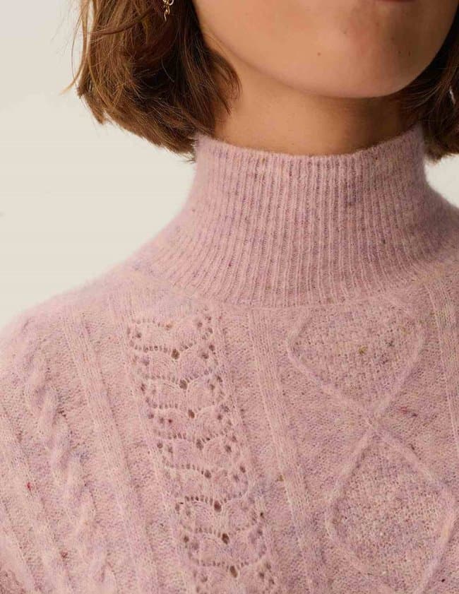 Des Petits Hauts dino jumper - pink back