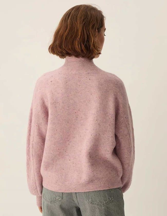 Des Petits Hauts dino jumper - pink detail