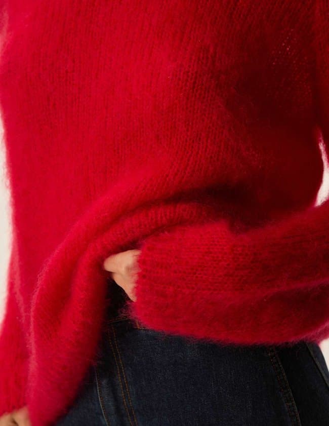 Des Petits Hauts chouky jumper - red detail