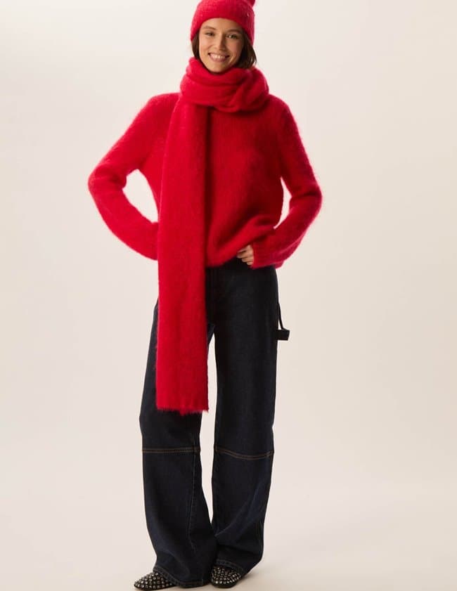 Des Petits Hauts chouky jumper - red model