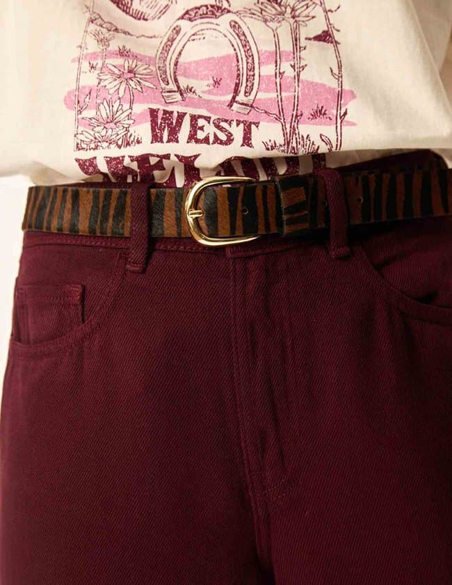 Des Petits Hauts martino belt - tiger side