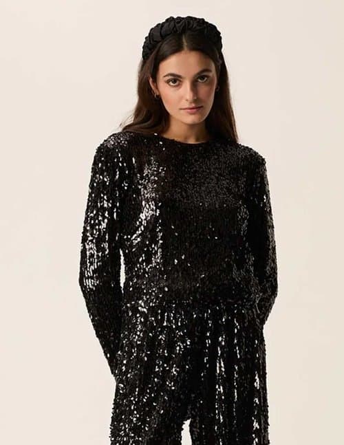 Des Petits Hauts isabeau top - black