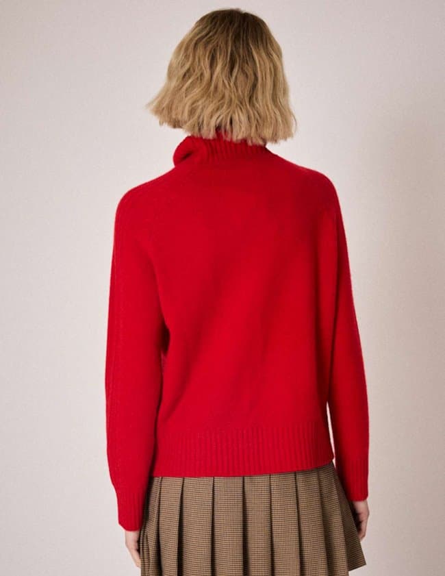 Absolut Cashmere sylviana jumper - poppy detail
