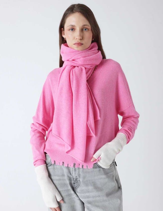 Absolut Cashmere infinity scarf - candy back