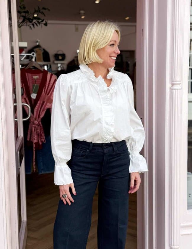 Feeka yasmina blouse - white side