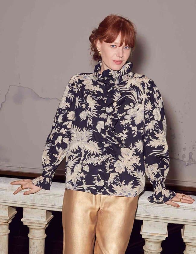 Feeka louison blouse - black