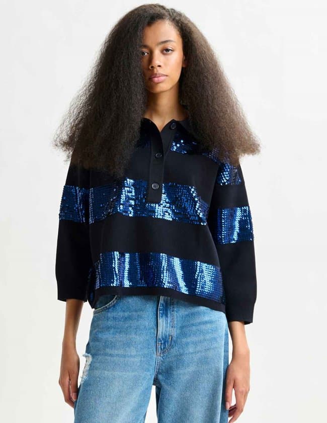 Essentiel Antwerp illuminati shirt - navy