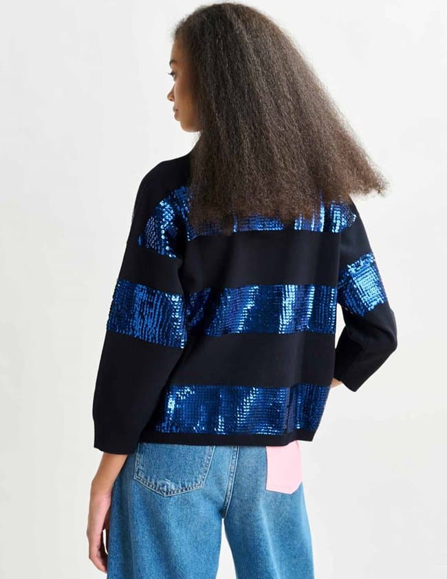 Essentiel Antwerp illuminati shirt - navy side