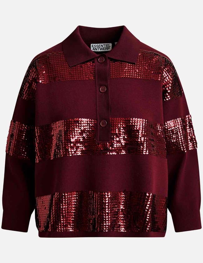 Essentiel Antwerp illuminati shirt - mauve back