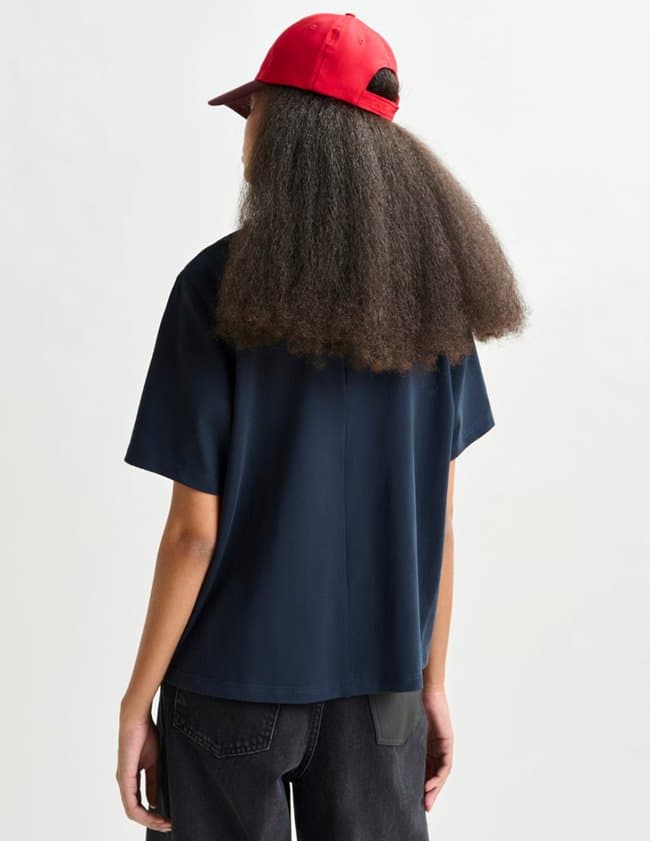 Essentiel Antwerp intenso t - shirt - navy model