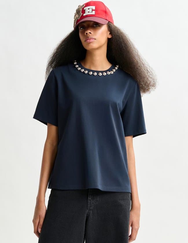 Essentiel Antwerp intenso t - shirt - navy
