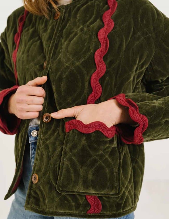 Sacrécoeur jay jacket - zephyr detail