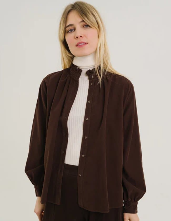 Sacrécoeur soline blouse - cacao