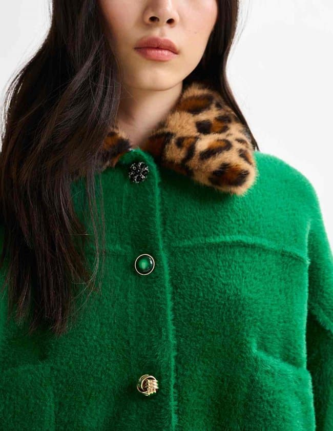 Essentiel Antwerp intention jacket - green side