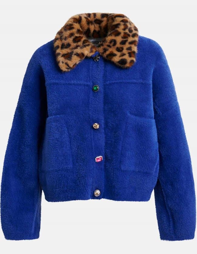 Essentiel Antwerp intention jacket - blue back