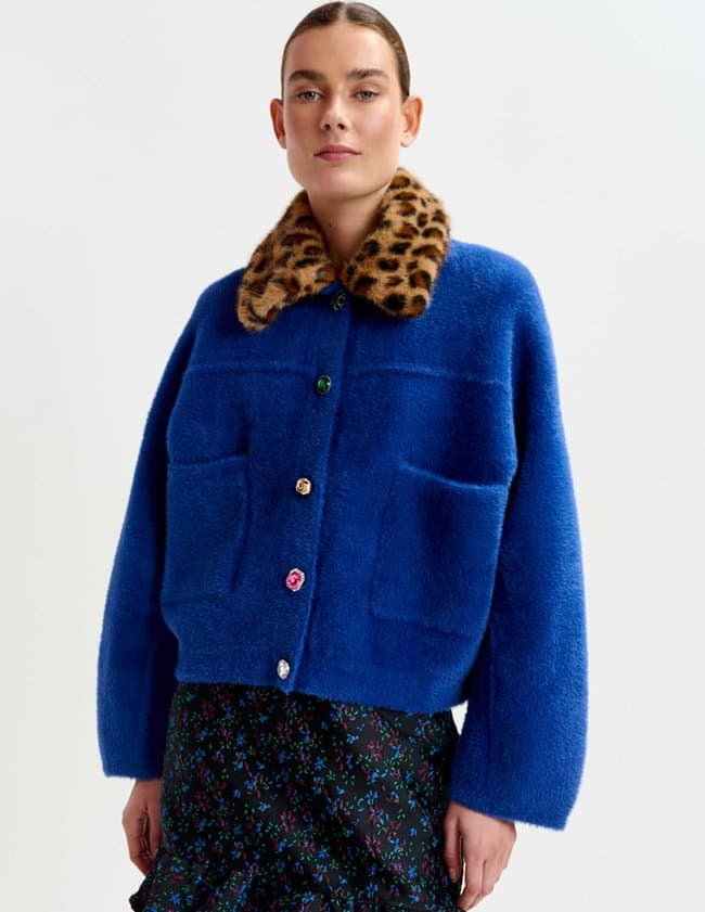 Essentiel Antwerp intention jacket - blue