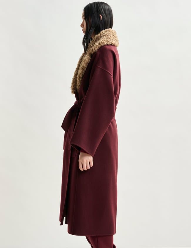 Essentiel Antwerp irno coat - mauve model