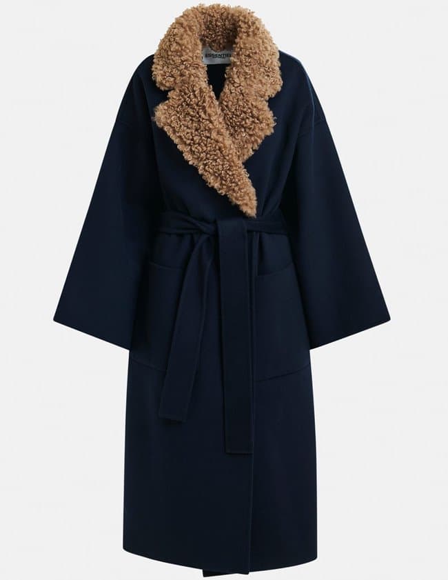 Essentiel Antwerp irno coat - navy back