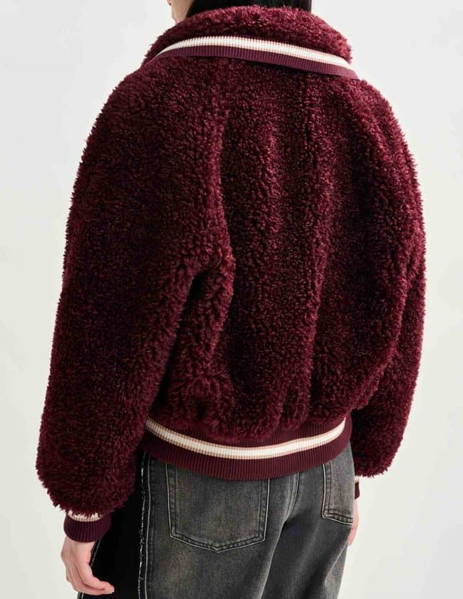 Essentiel Antwerp iwill jacket - mauve model