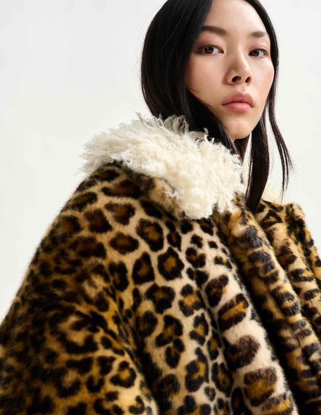 Essentiel Antwerp ileopard coat - leopard model