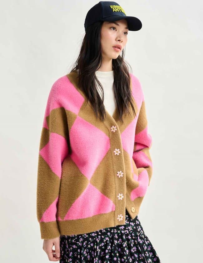 Essentiel Antwerp iwho cardigan - pink