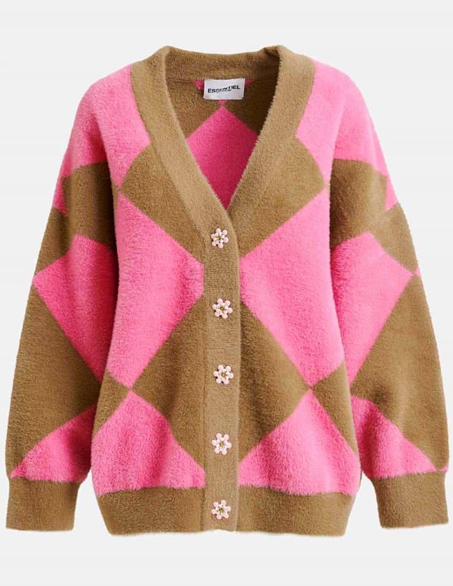 Essentiel Antwerp iwho cardigan - pink back