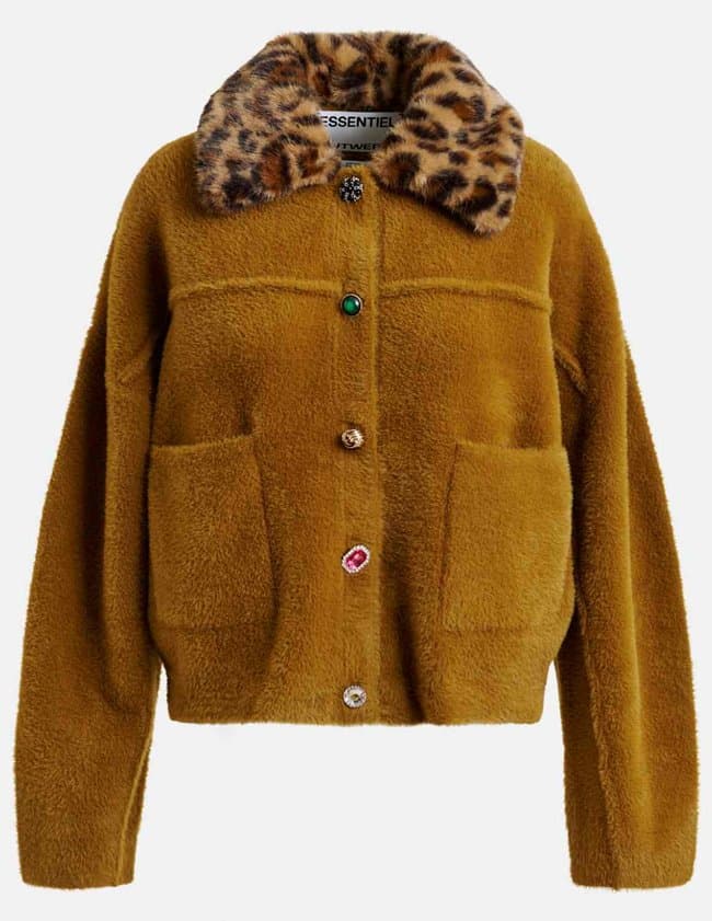 Essentiel Antwerp intention jacket - tan back