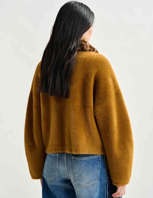 Essentiel Antwerp intention jacket - tan detail