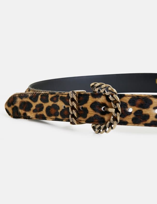 Essentiel Antwerp ipony belt - leopard print detail