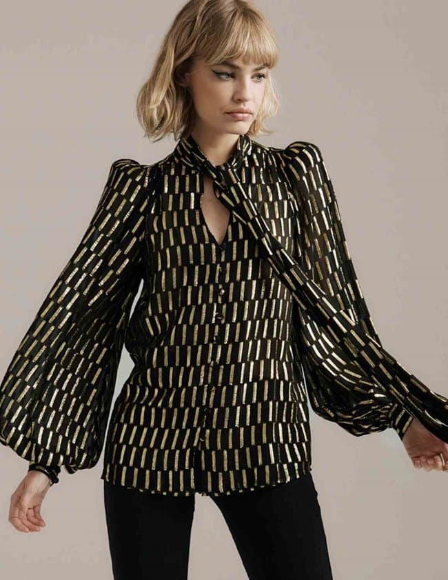 Queens of Archive foxy blouse - black