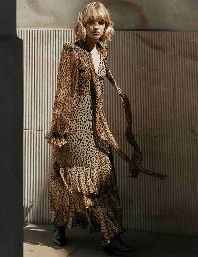 Queens of Archive farrah dress - animal print