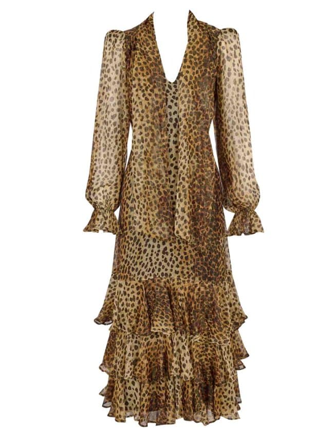 Queens of Archive farrah dress - animal print back