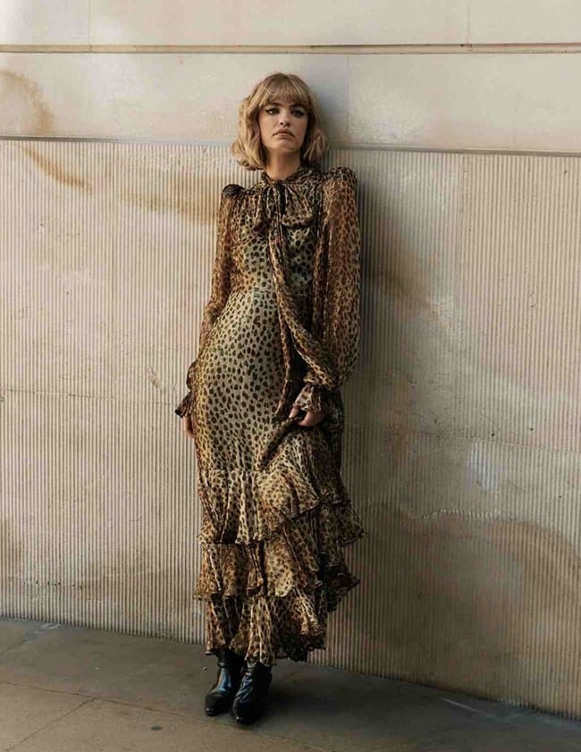 Queens of Archive farrah dress - animal print side