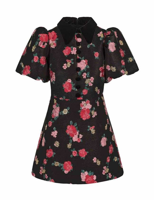 Queens of Archive rosie dress - black back