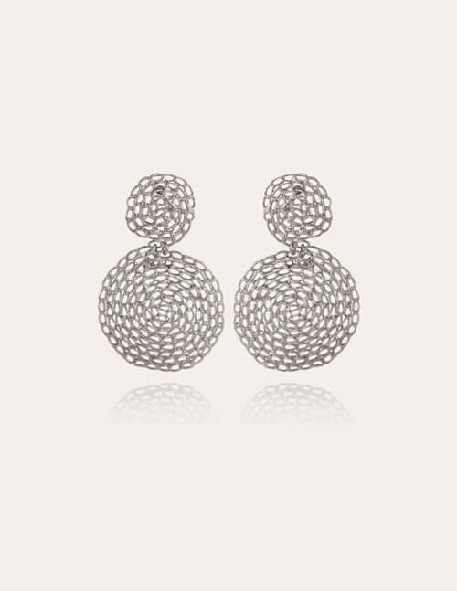 Gas Bijoux onde gourmette earrings small - silver