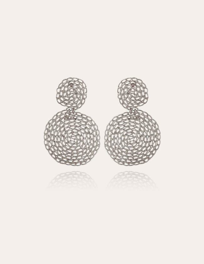 Gas Bijoux onde gourmette earrings small - silver