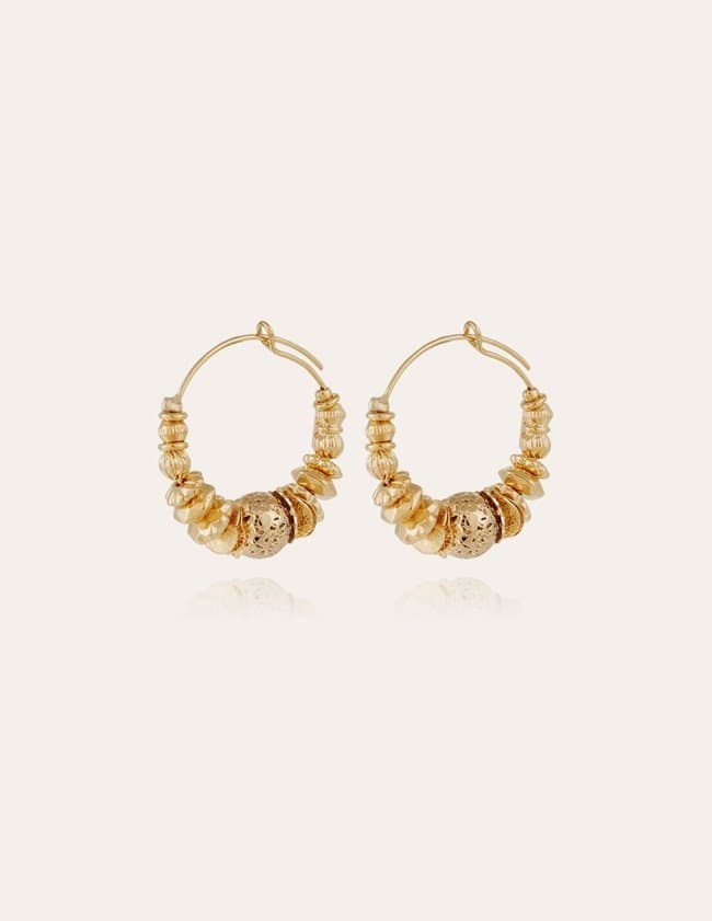Gas Bijoux aloha hoop earrings mini - gold