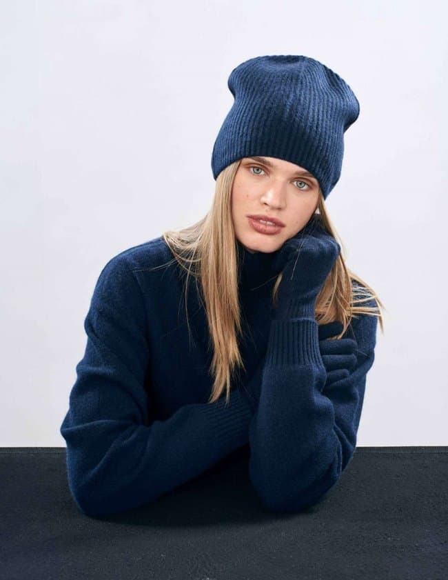 Jumper 1234 fingerless gloves - navy side